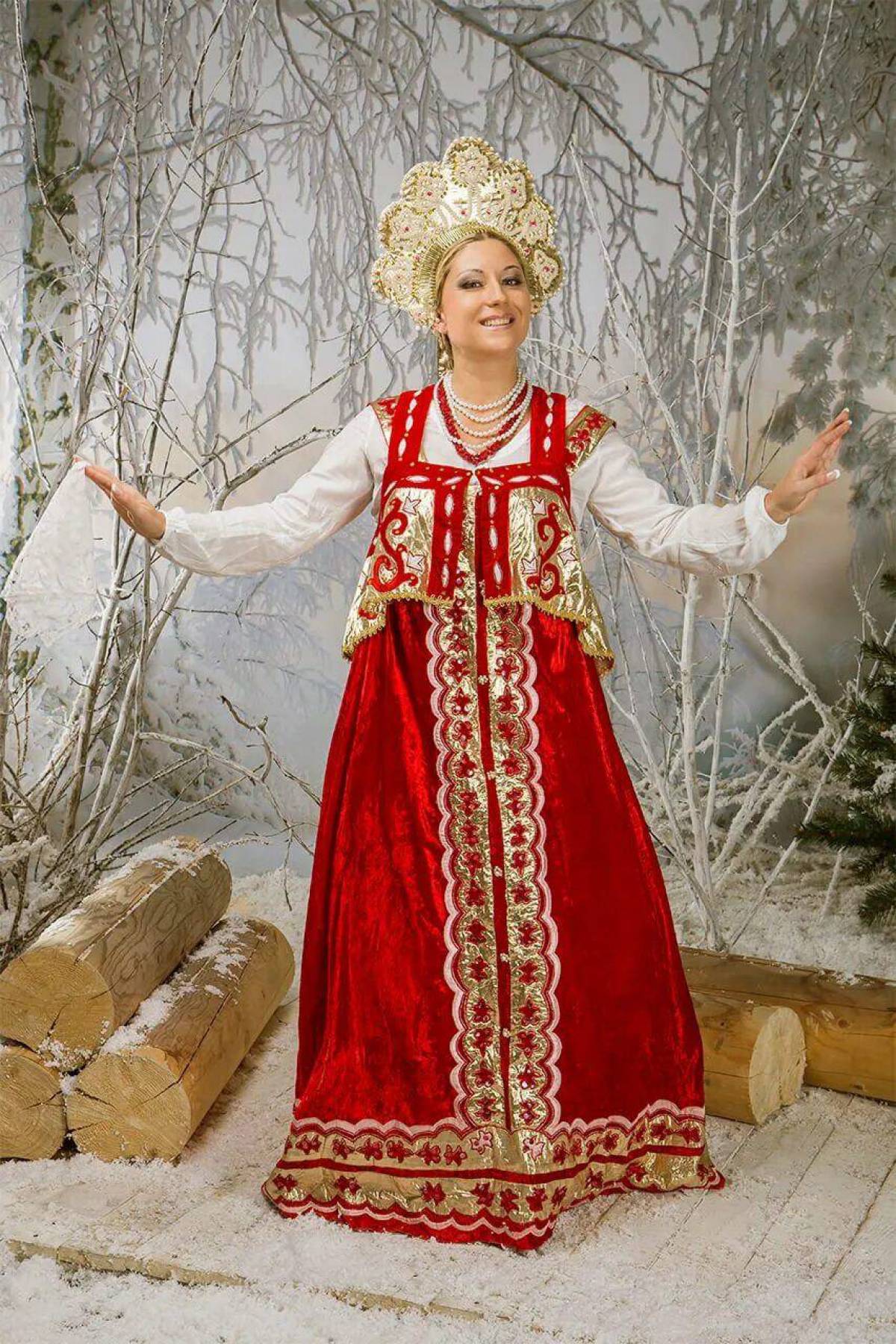 Girls in Slavic costumes in Heuzhou