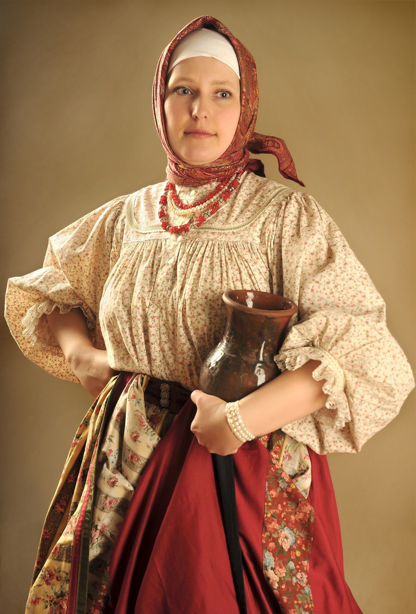 Girls in Slavic costumes in Heuzhou